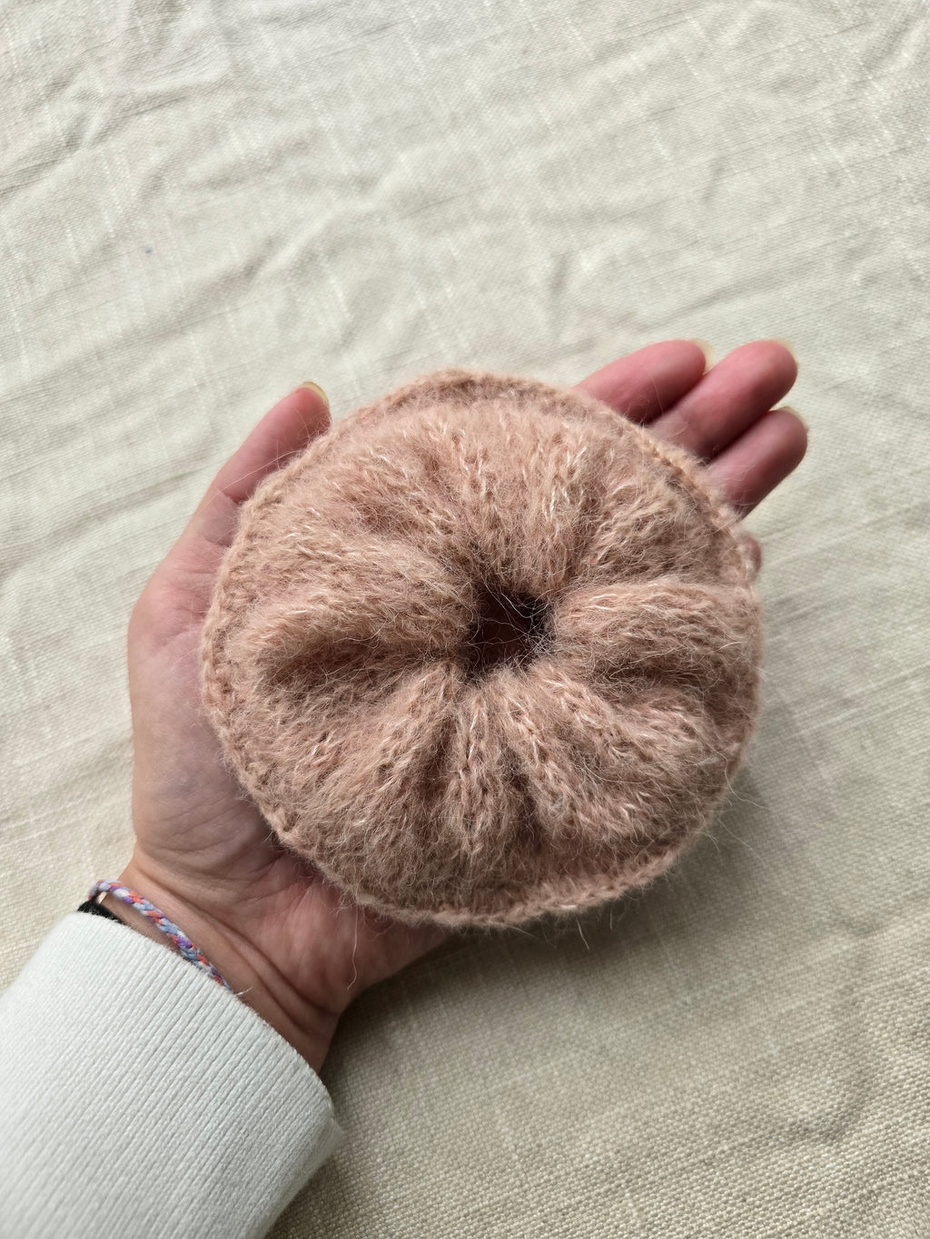 Brushed Alpaca Silk Knit Scrunchie - Classic Edge