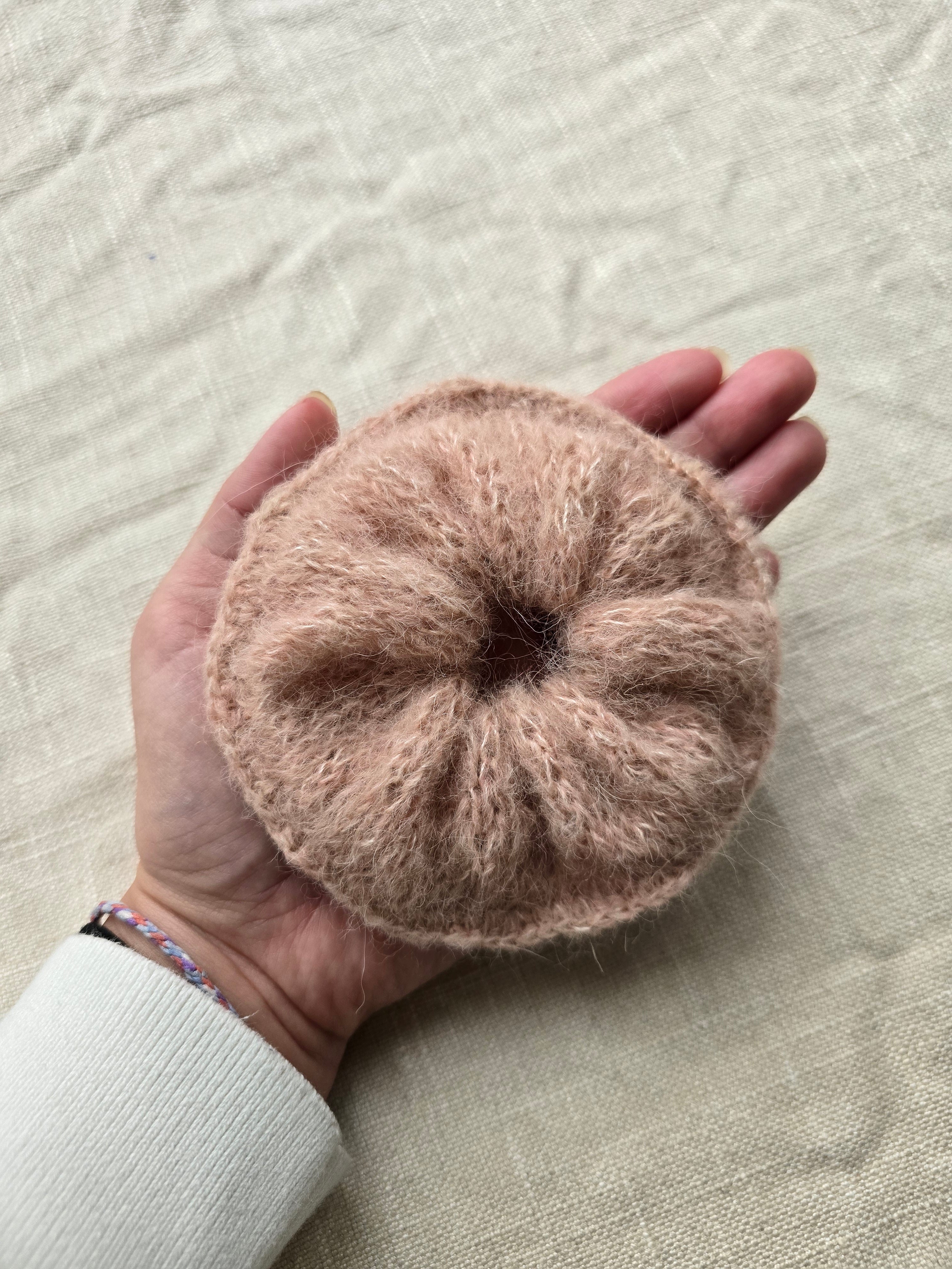 Brushed Alpaca Silk Knit Scrunchie - Classic Edge