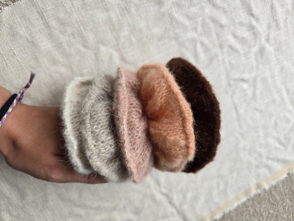 Brushed Alpaca Silk Knit Scrunchie - Classic Edge
