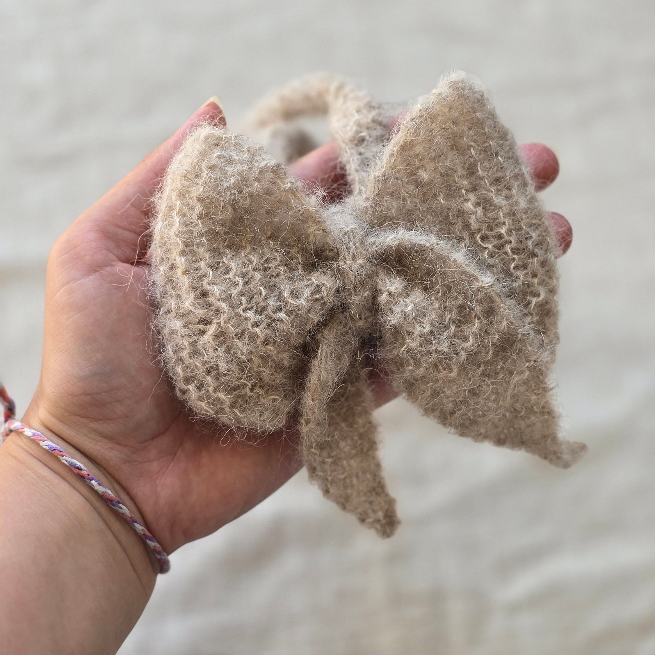 Alpaca Wool & Mulberry Silk Accessory Gift Set — Angel Wing Edition