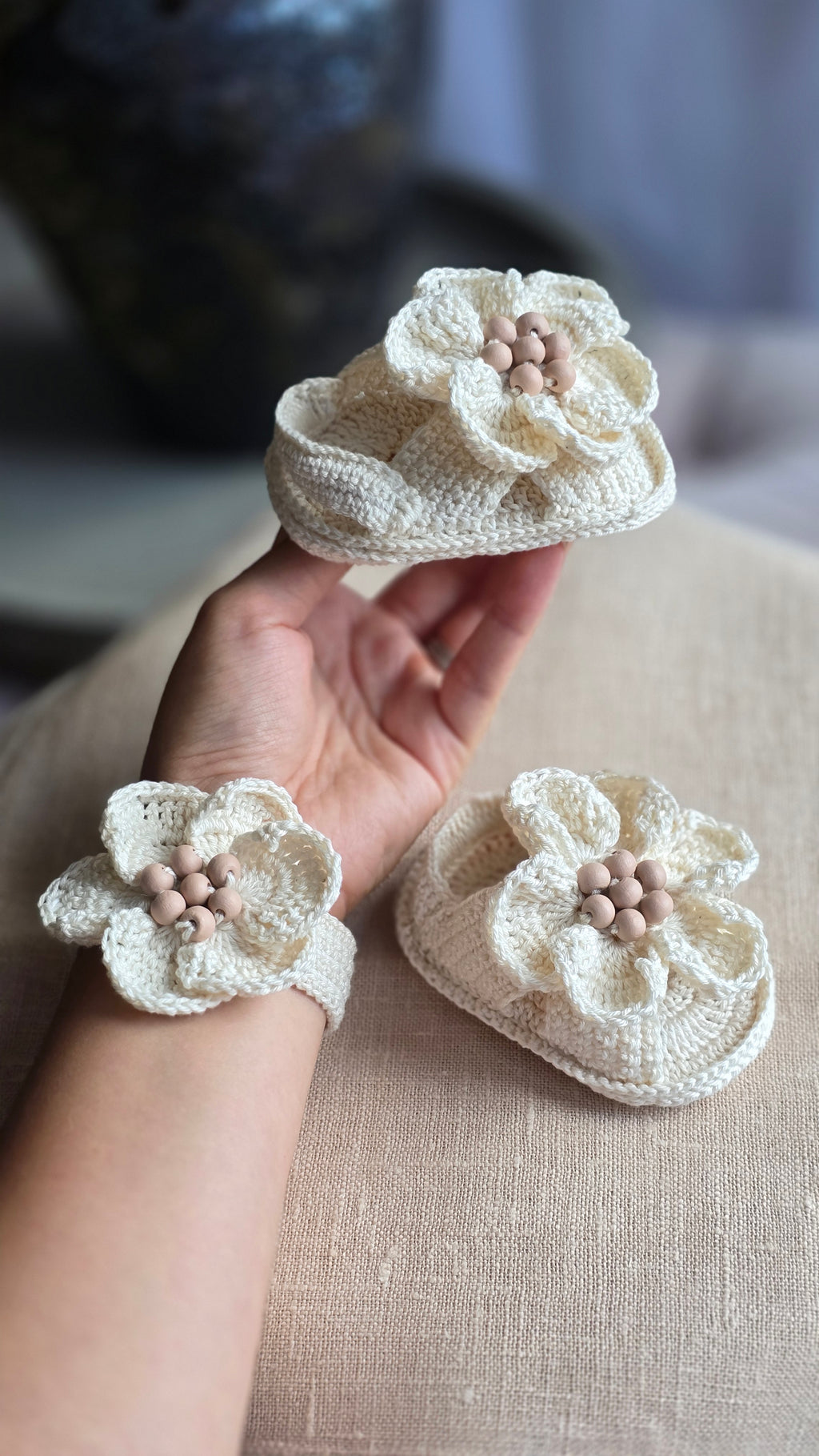 Mini & Me Blossom Set  - Cream Blossom