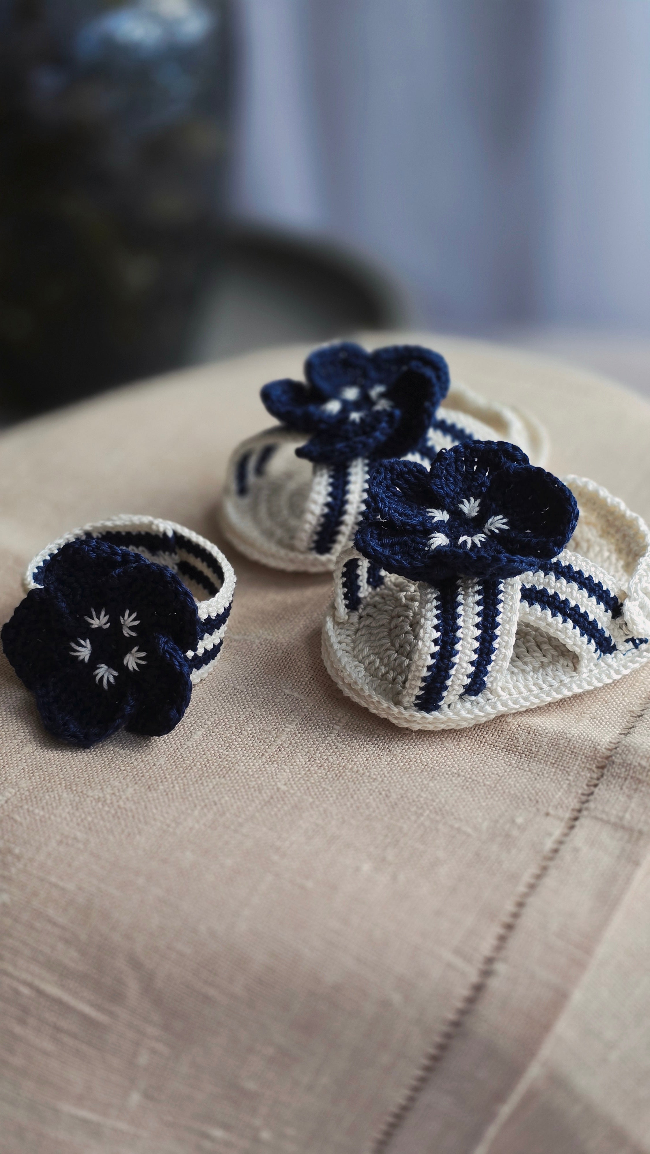 Mini & Me Blossom Set  - Deep Navy Bloom