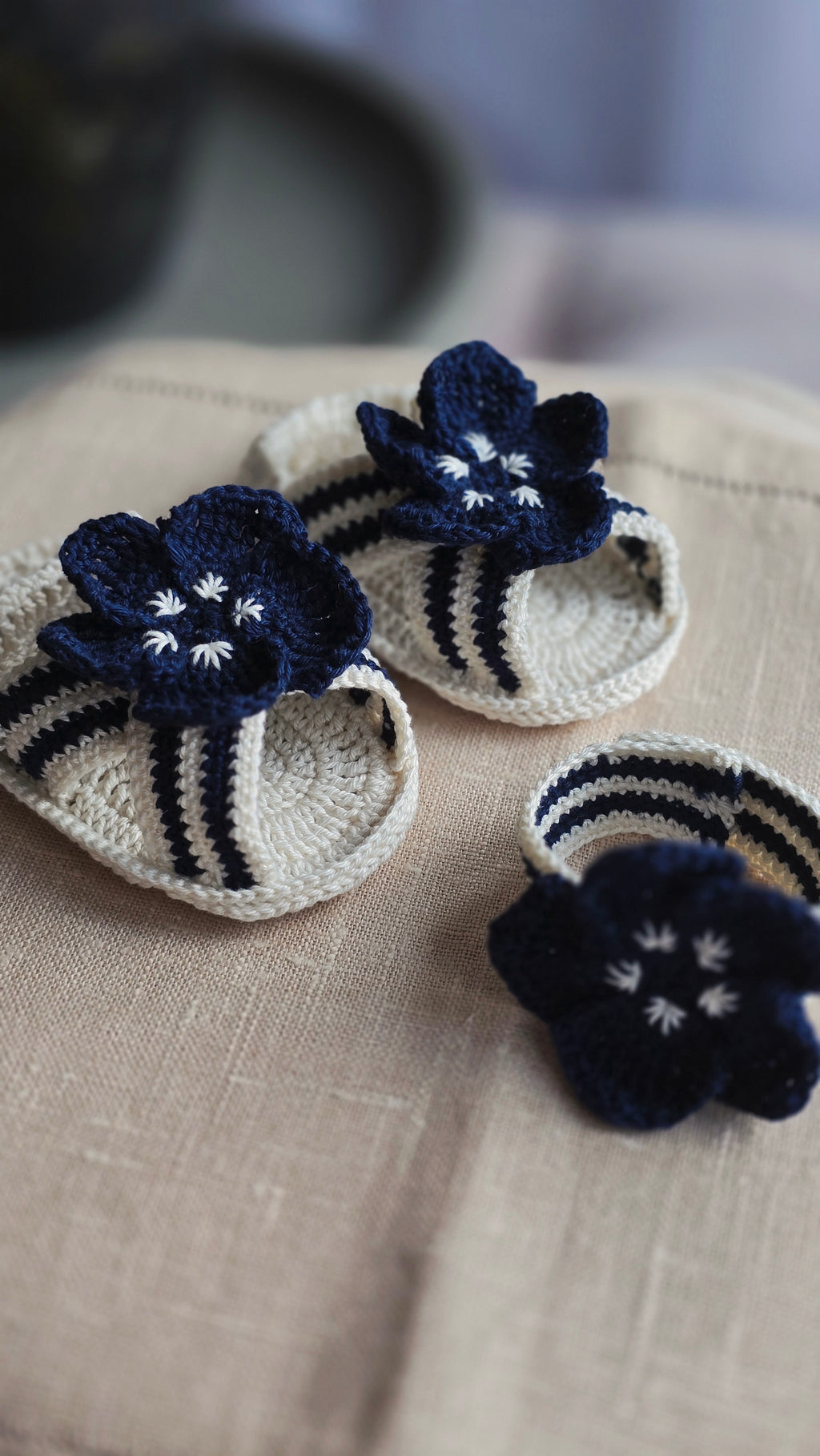 Mini & Me Blossom Set  - Deep Navy Bloom