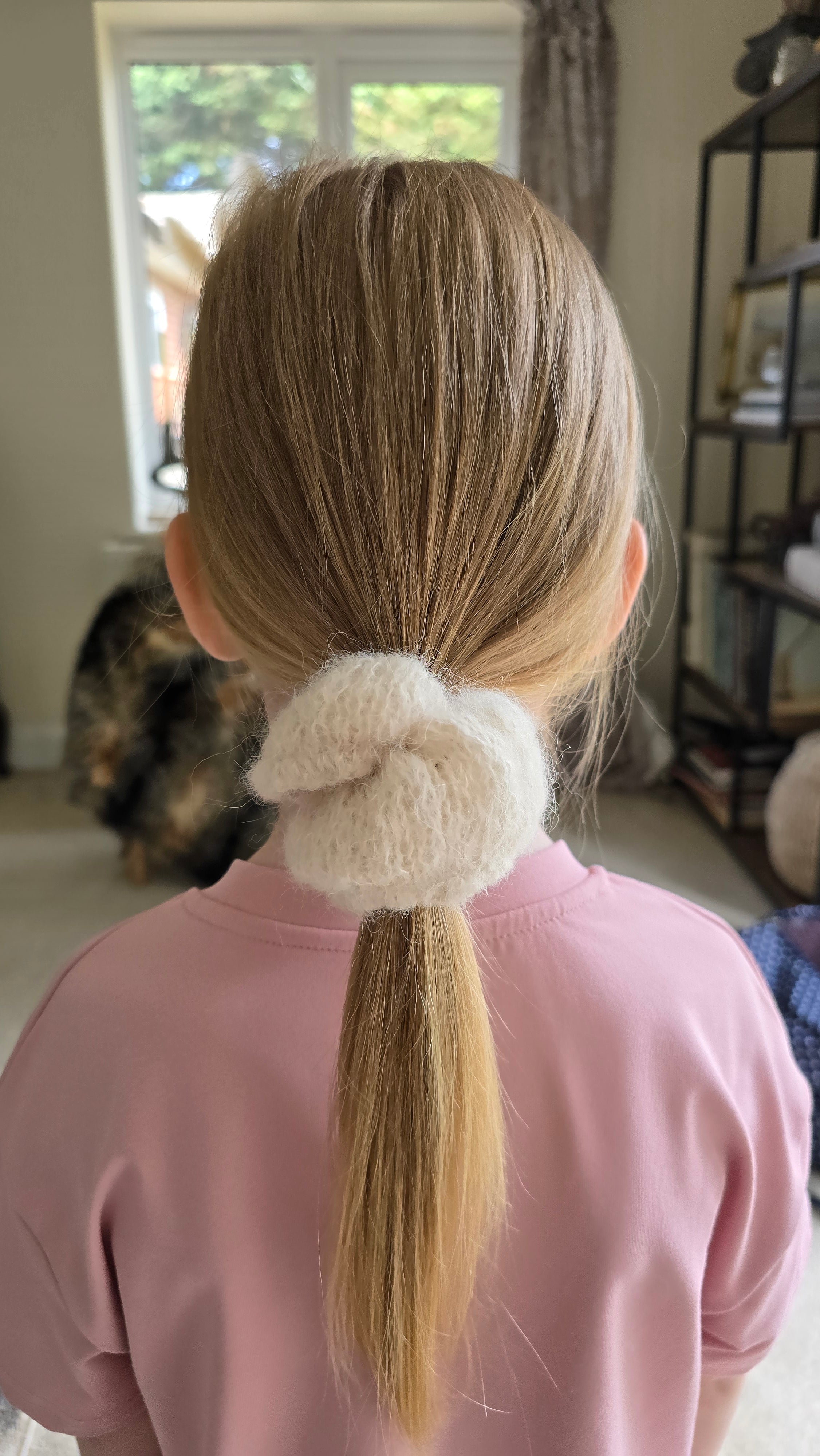 Brushed Alpaca Silk Knit Scrunchie - Classic Edge