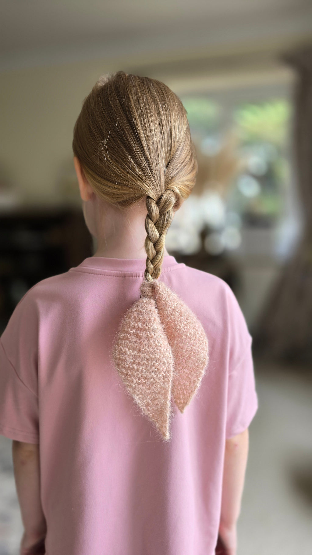 “Angel Wings” – Handmade Alpaca Silk Hair Accessory (2-in-1 Convertible Bow & Tie)