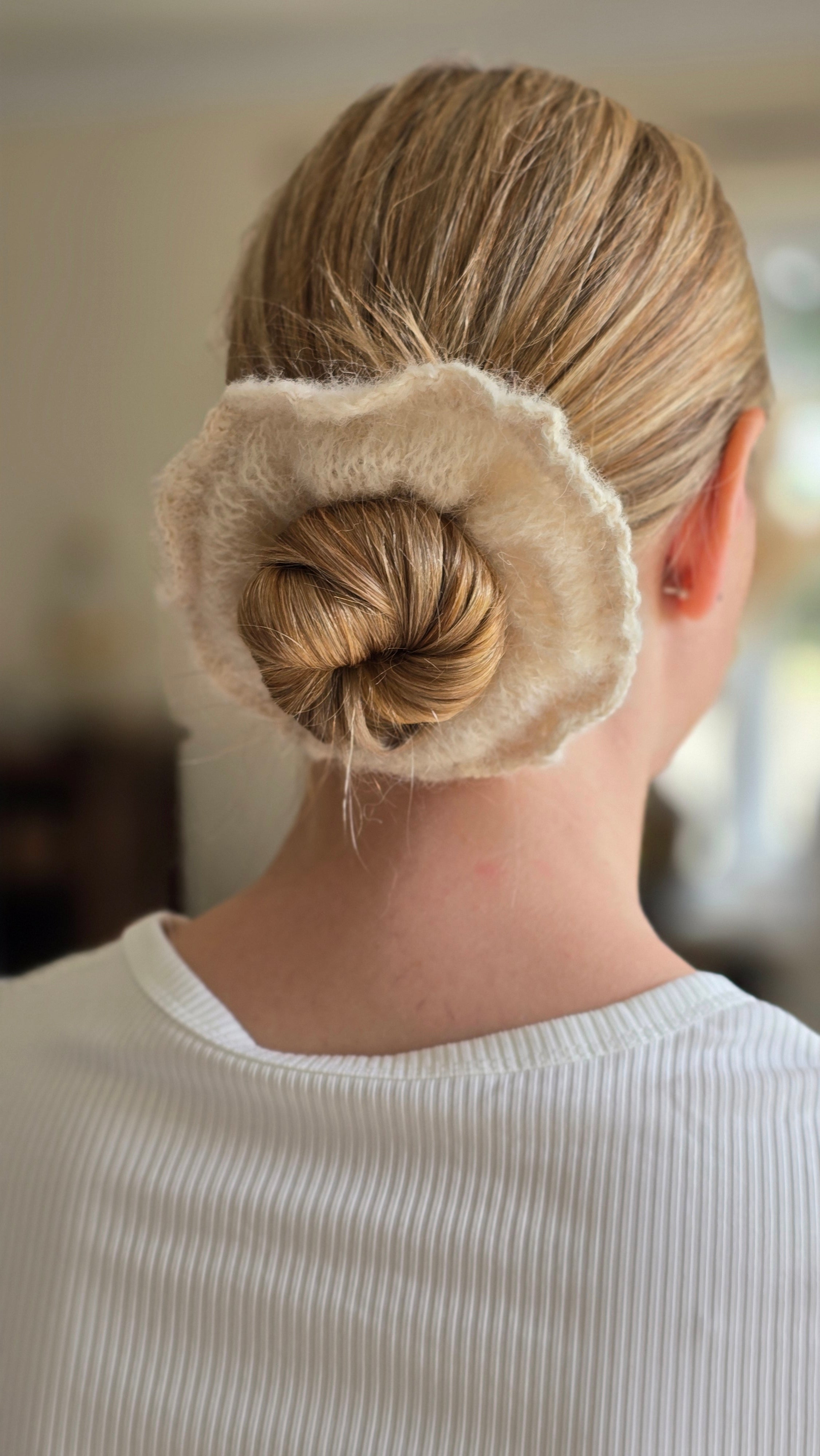 Brushed Alpaca Silk Knit Scrunchie - Curly Edge