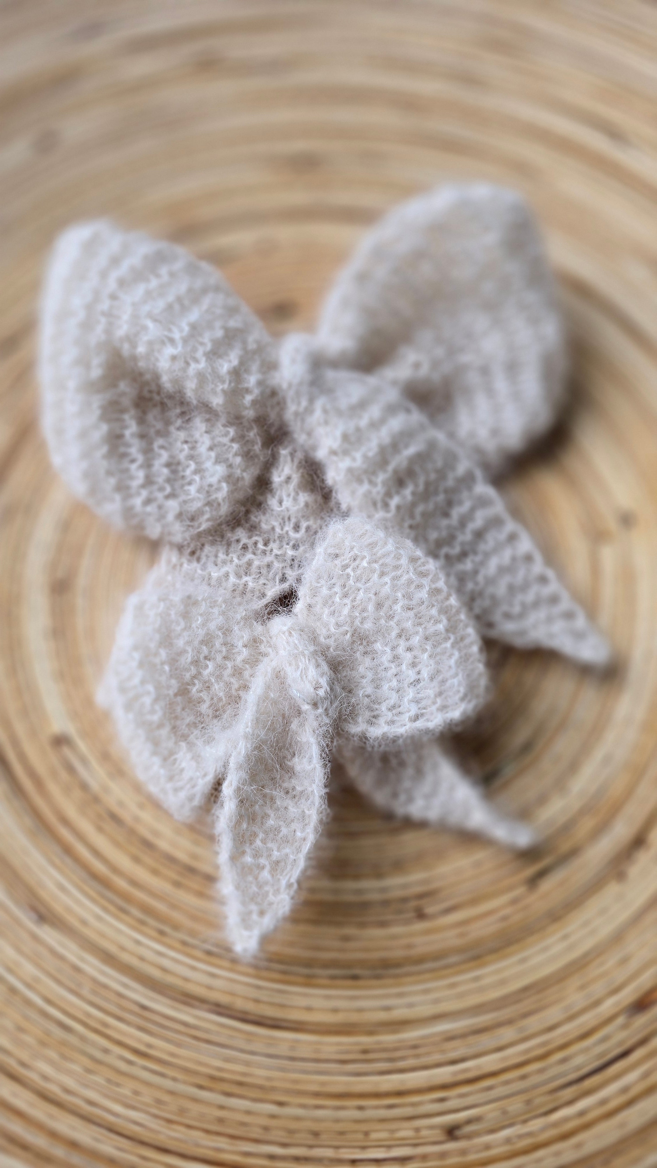 “Angel Wings” – Handmade Alpaca Silk Hair Accessory (2-in-1 Convertible Bow & Tie)