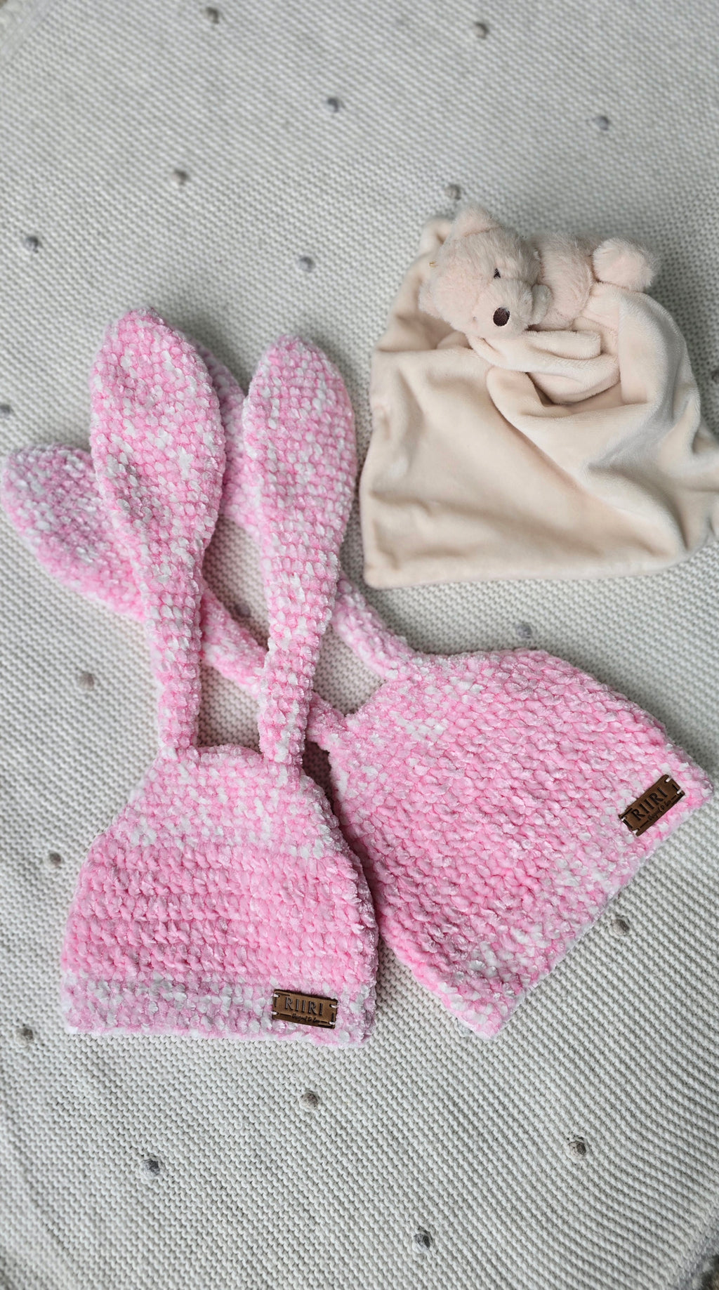 Bunny Dreams — Soft Chenille Baby Hat