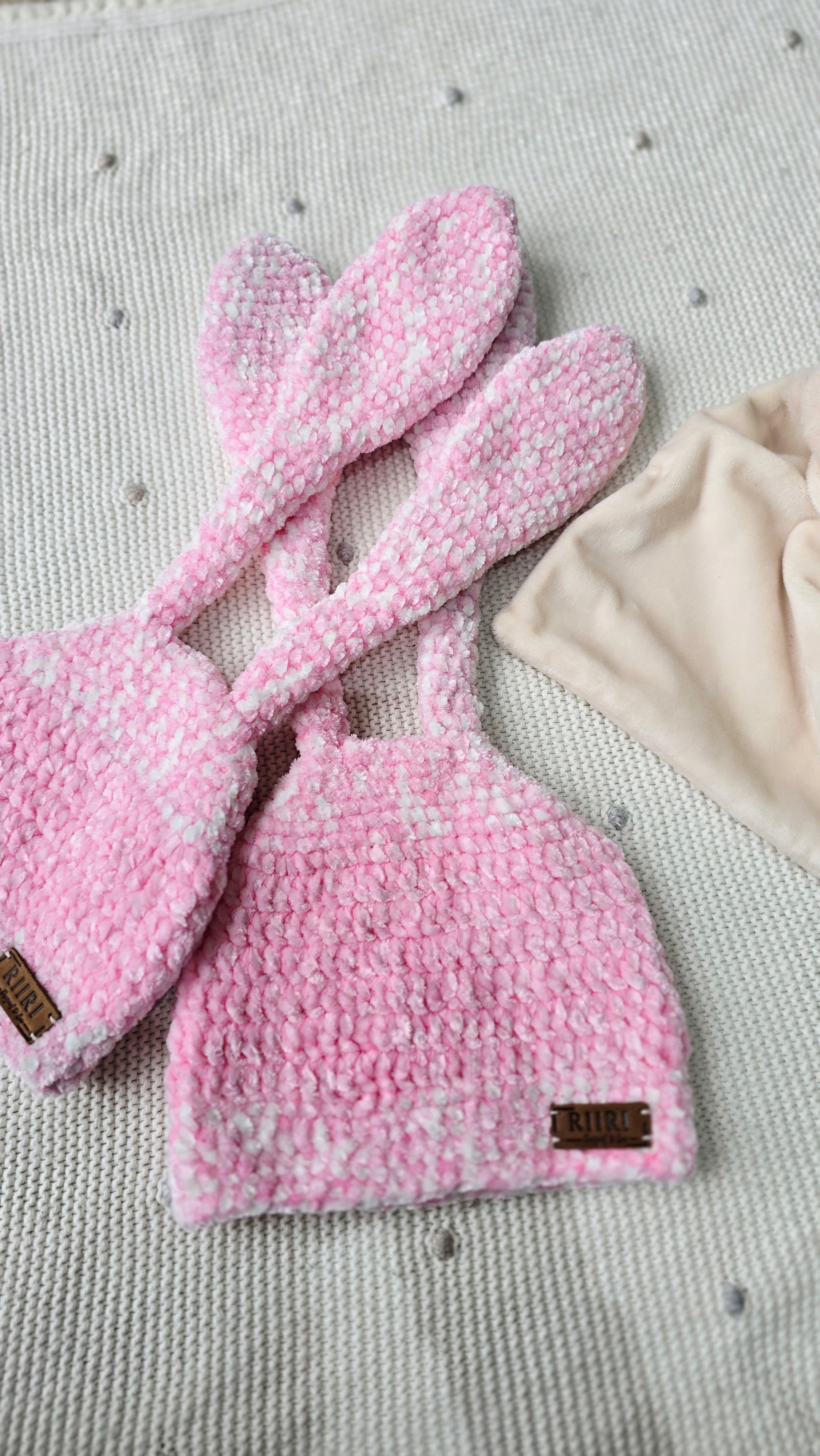 Bunny Dreams — Soft Chenille Baby Hat