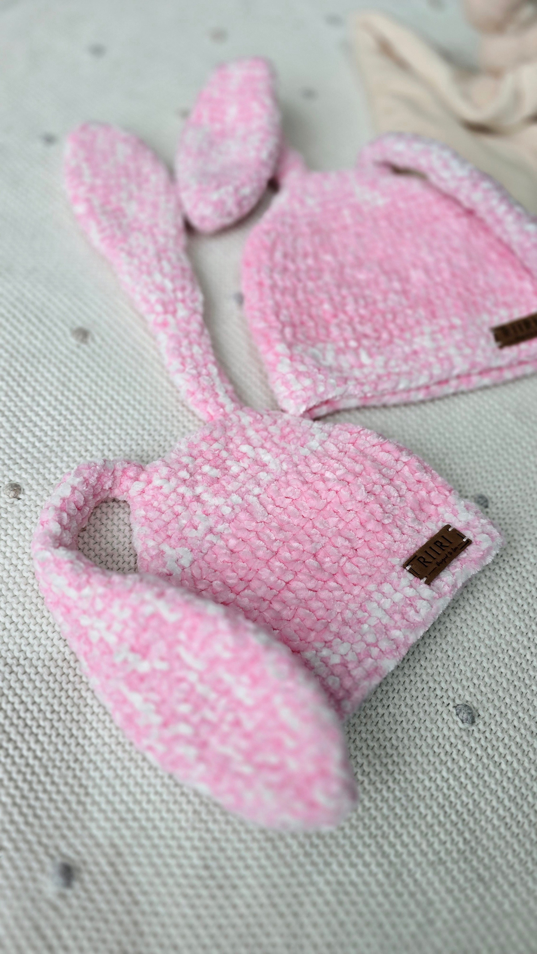 Bunny Dreams — Soft Chenille Baby Hat