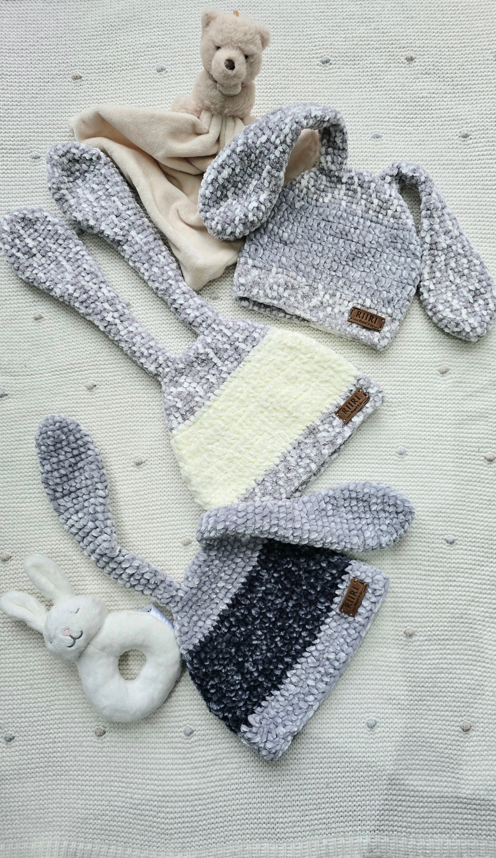 Bunny Dreams — Soft Chenille Baby Hat