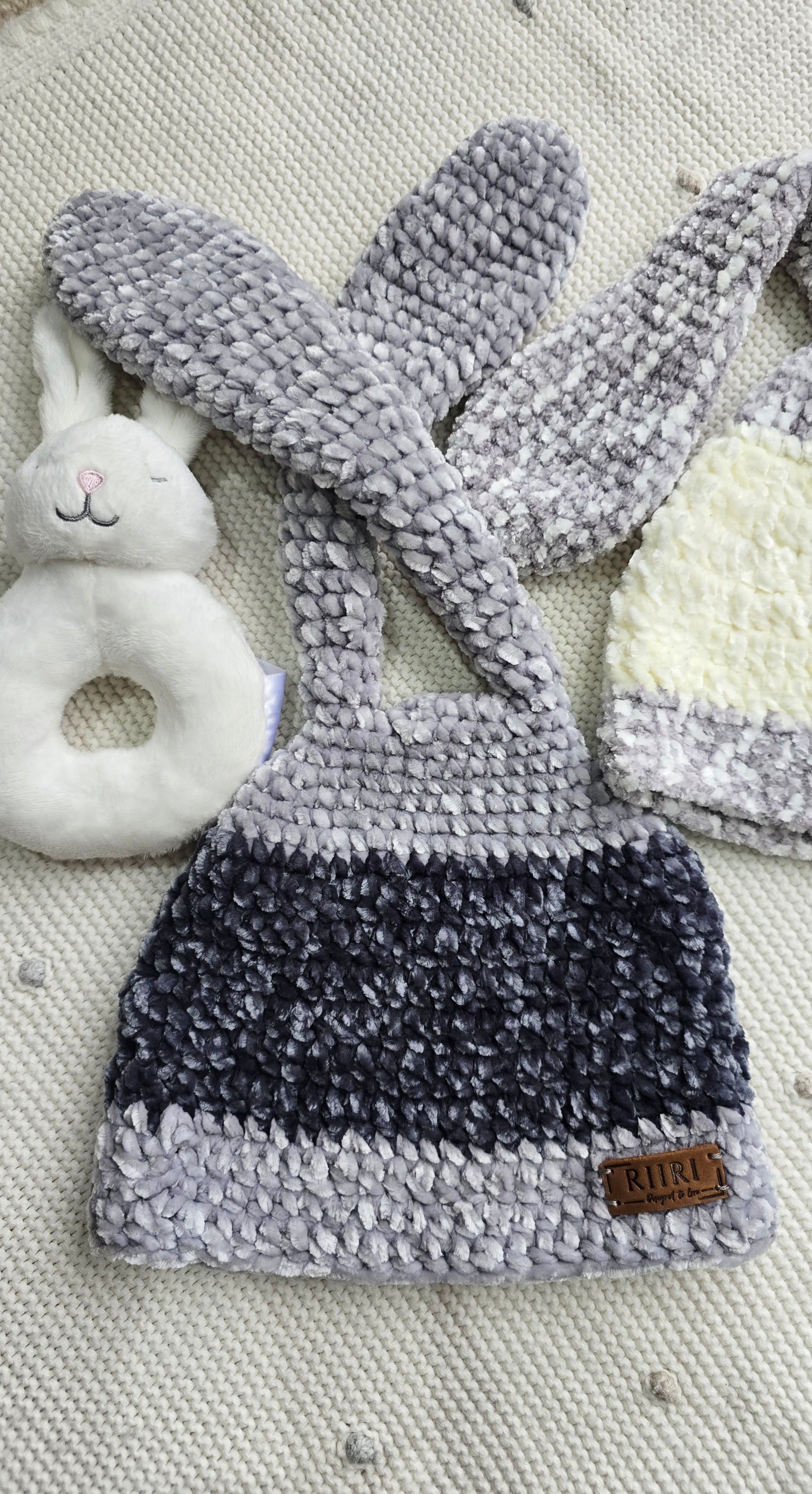 Bunny Dreams — Soft Chenille Baby Hat