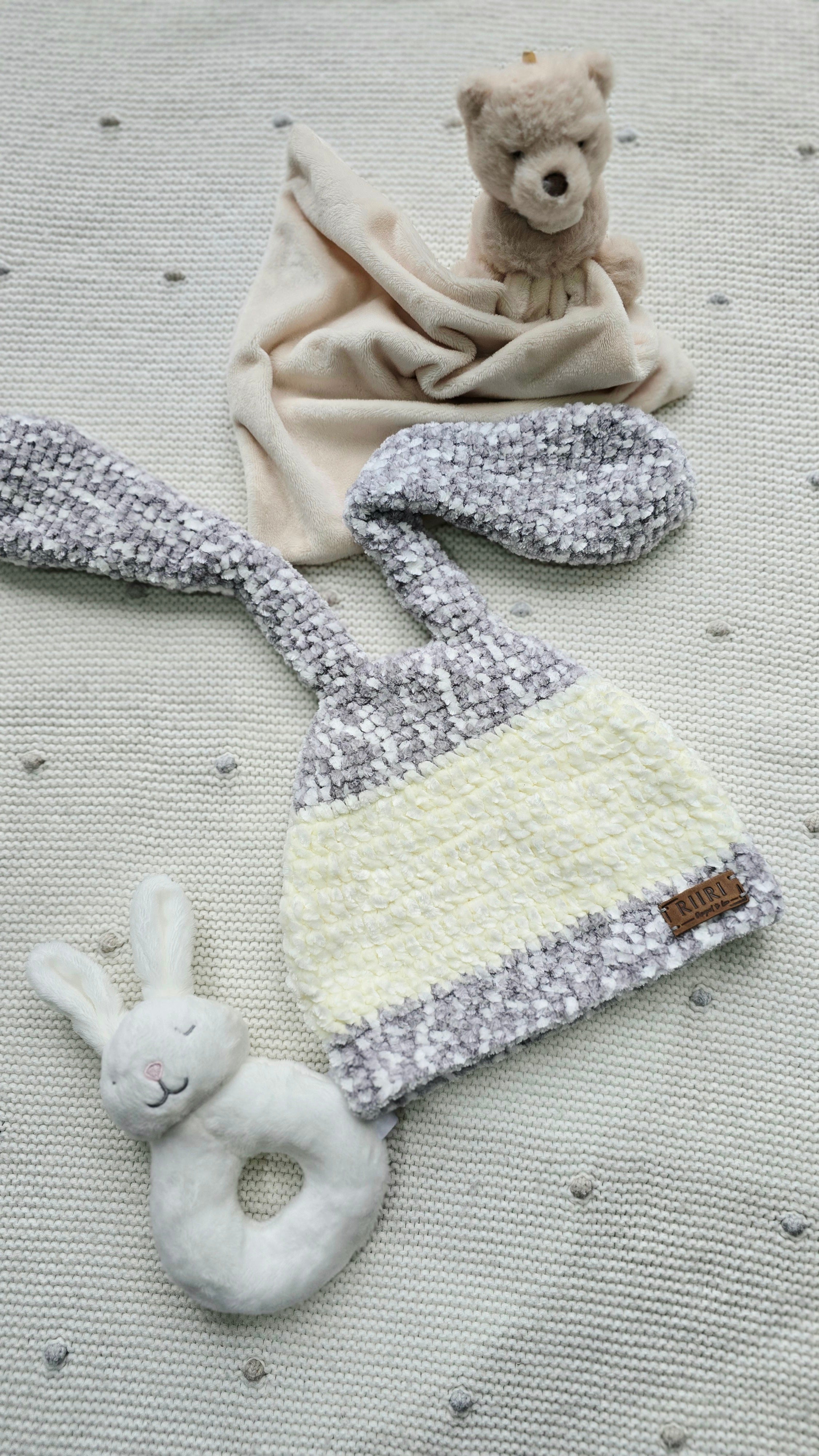 Bunny Dreams — Soft Chenille Baby Hat