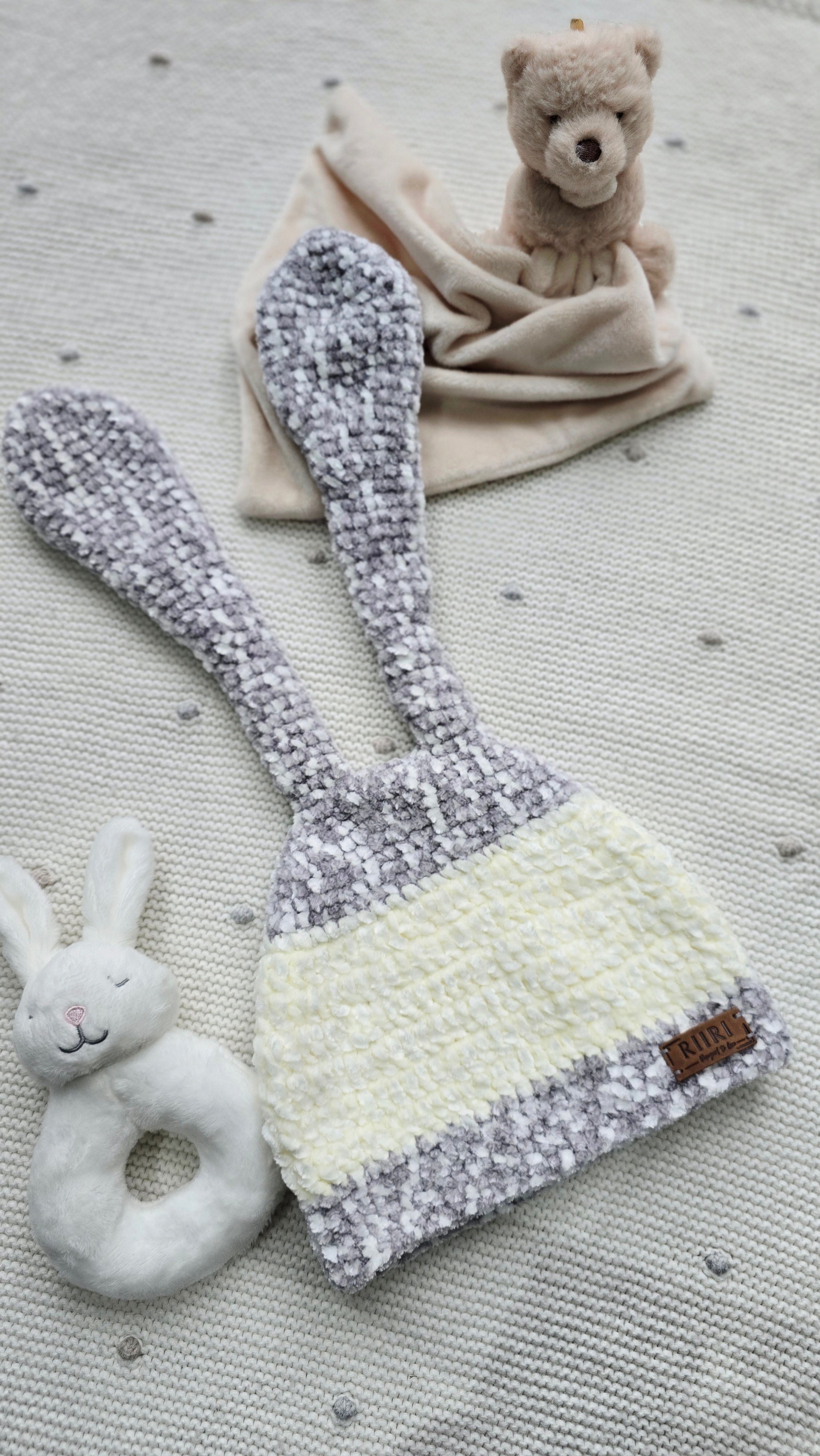 Bunny Dreams — Soft Chenille Baby Hat