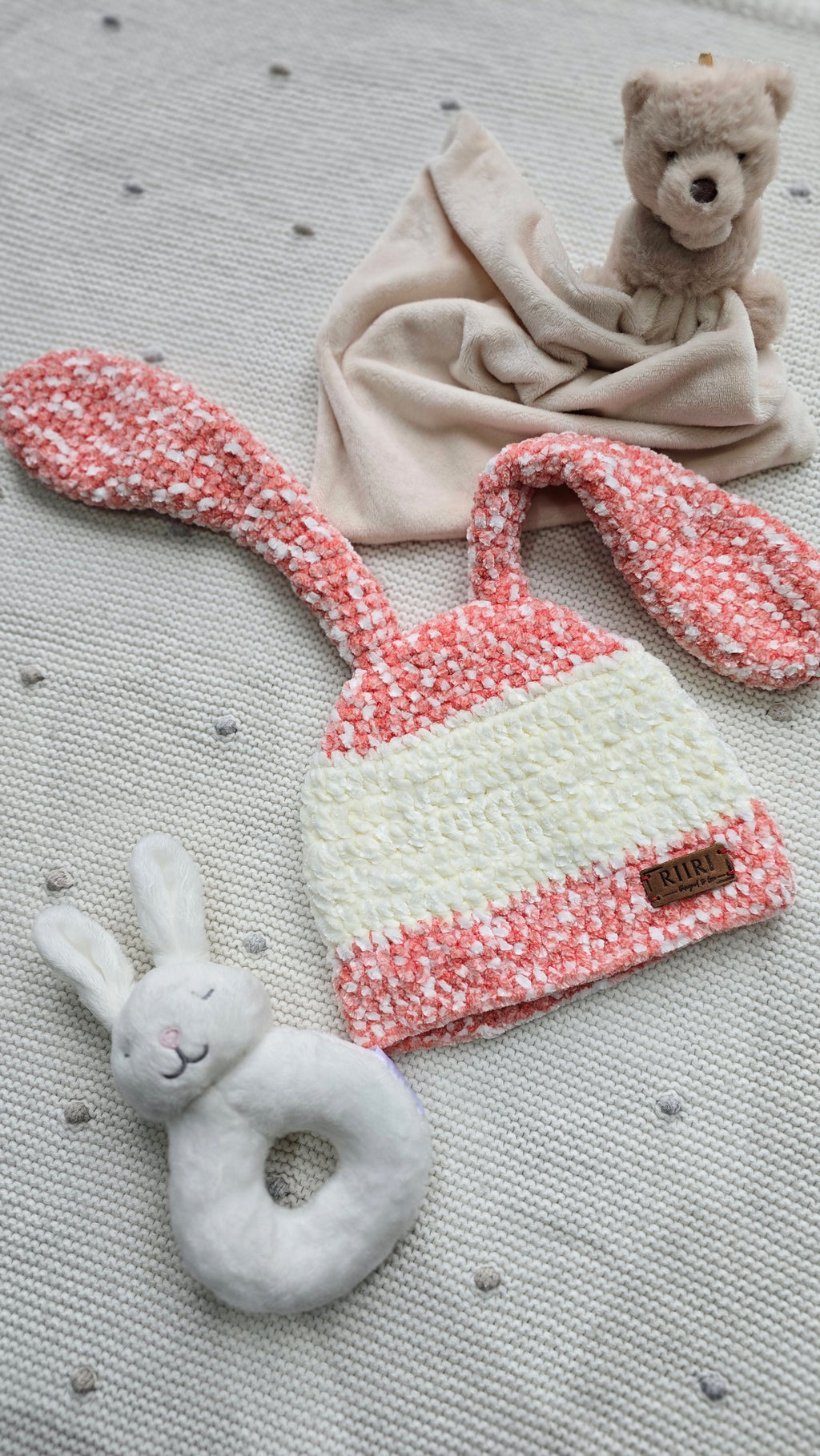 Bunny Dreams — Soft Chenille Baby Hat