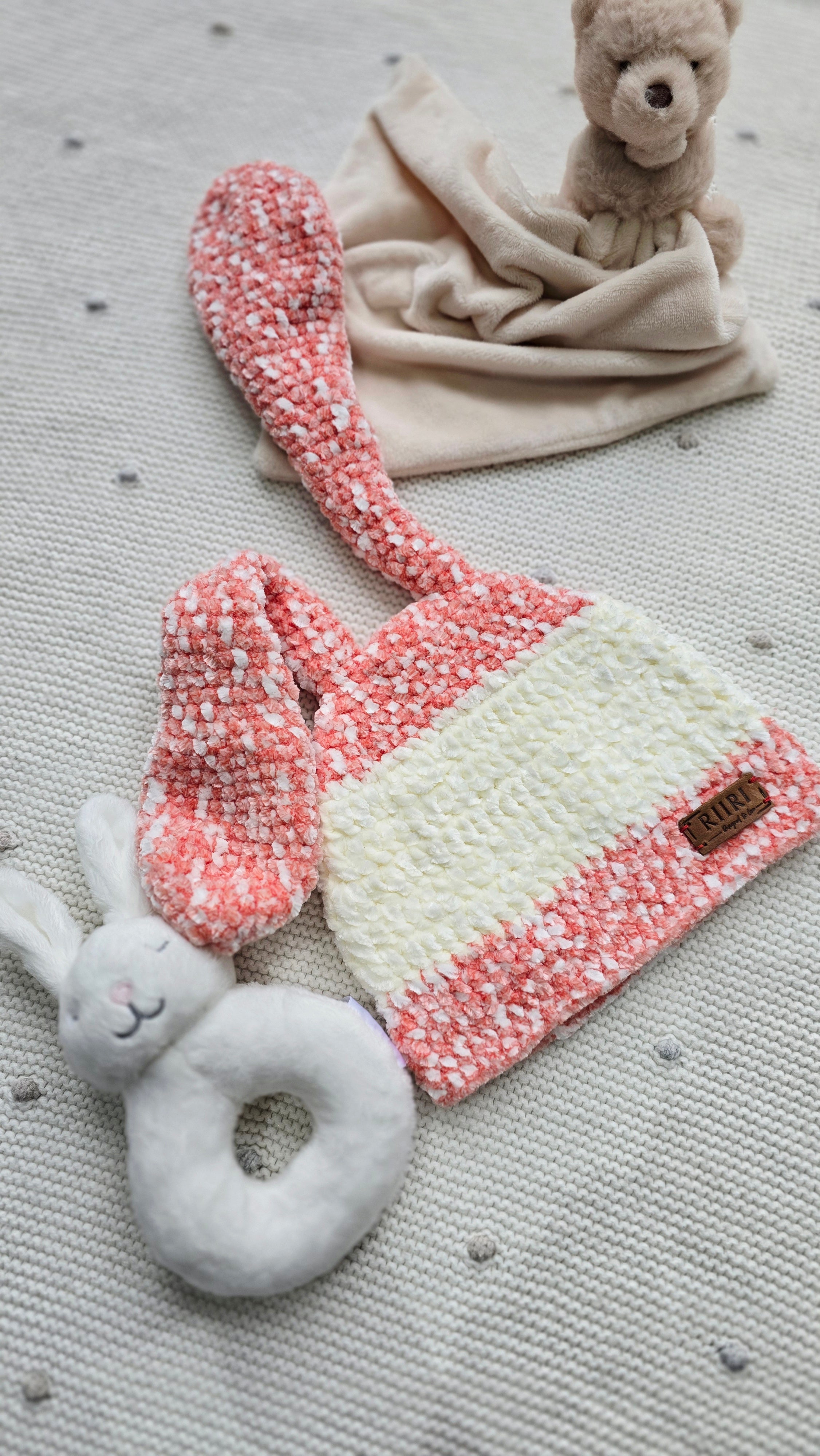 Bunny Dreams — Soft Chenille Baby Hat