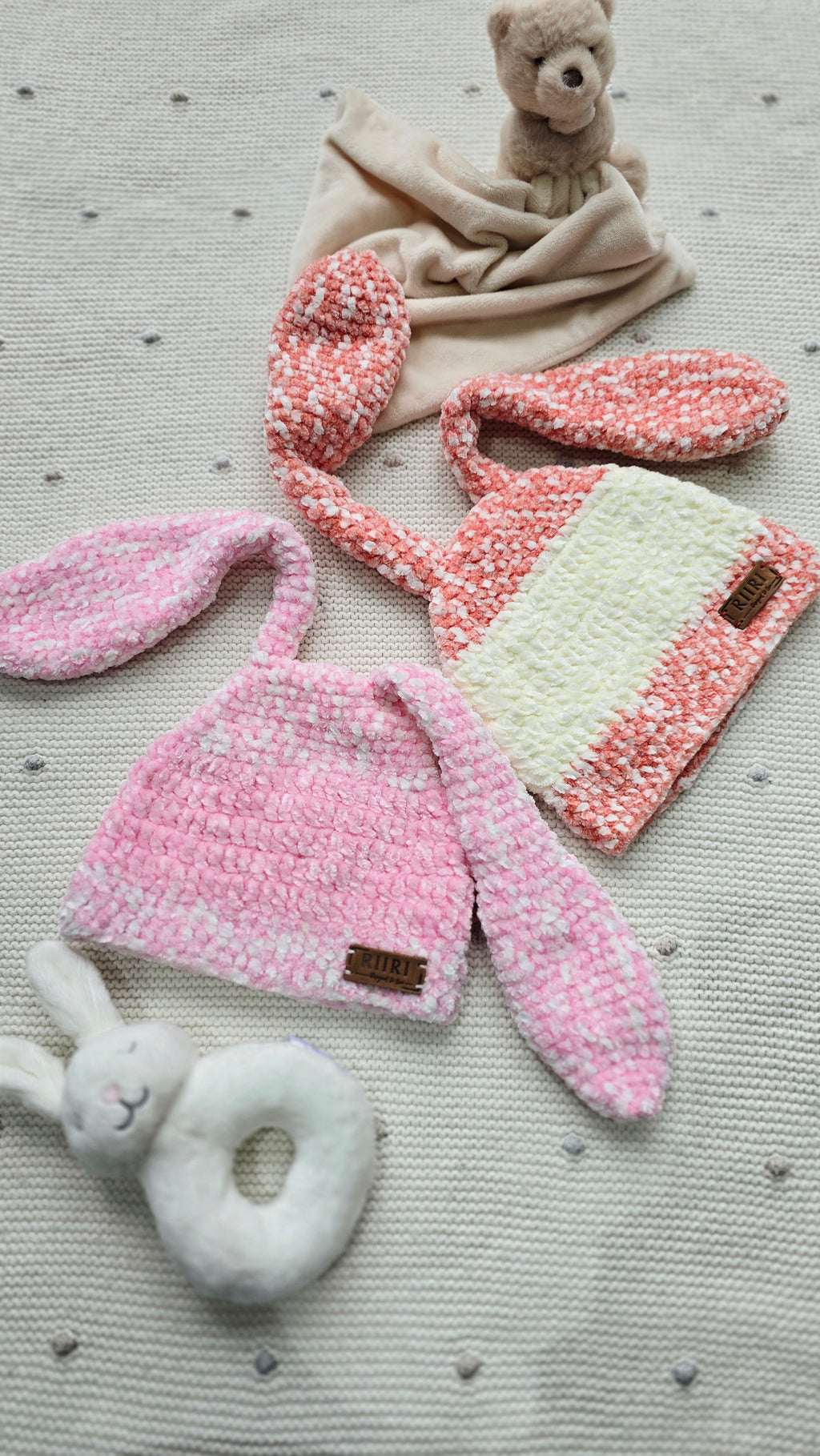 Bunny Dreams — Soft Chenille Baby Hat