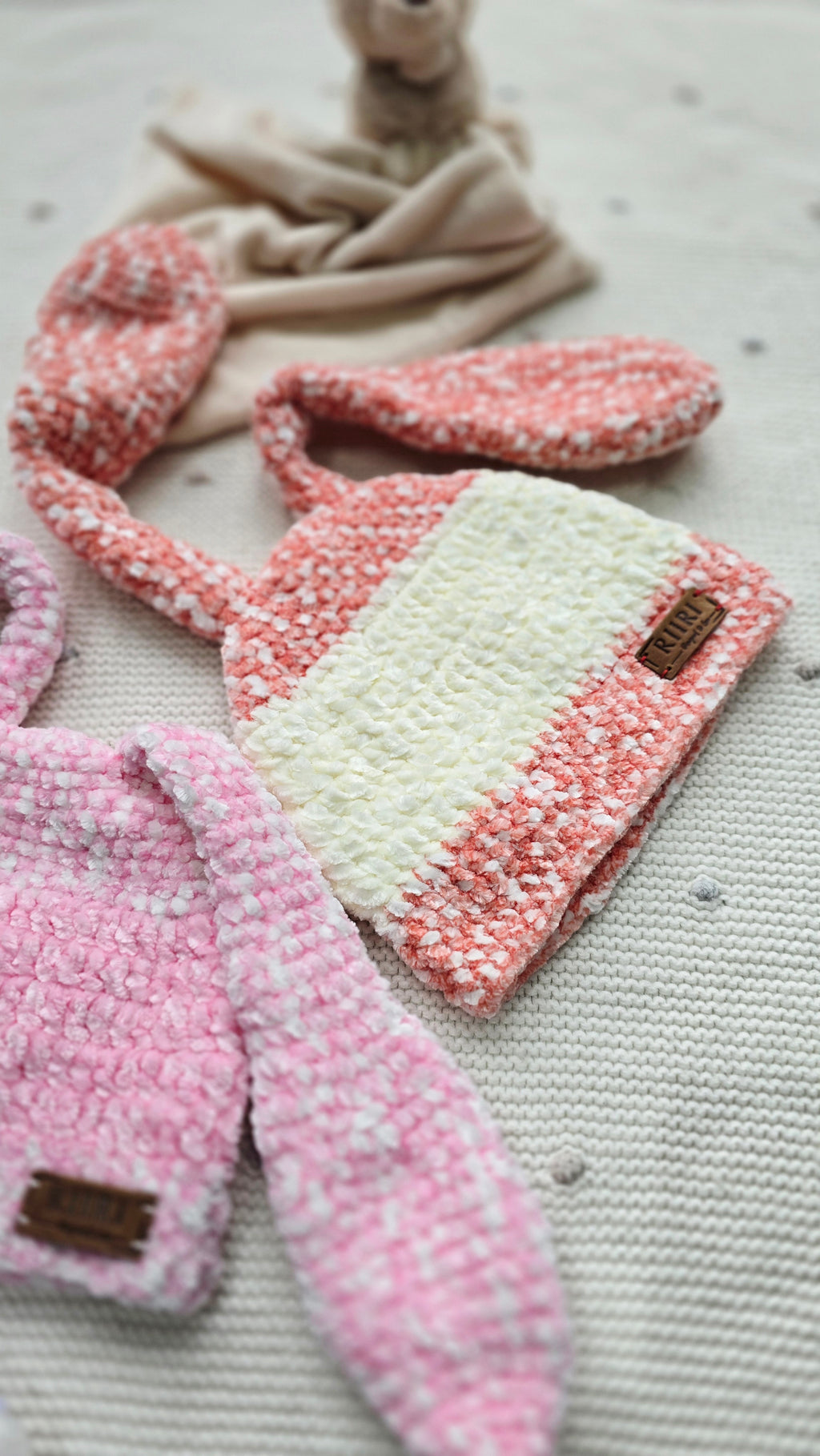 Bunny Dreams — Soft Chenille Baby Hat