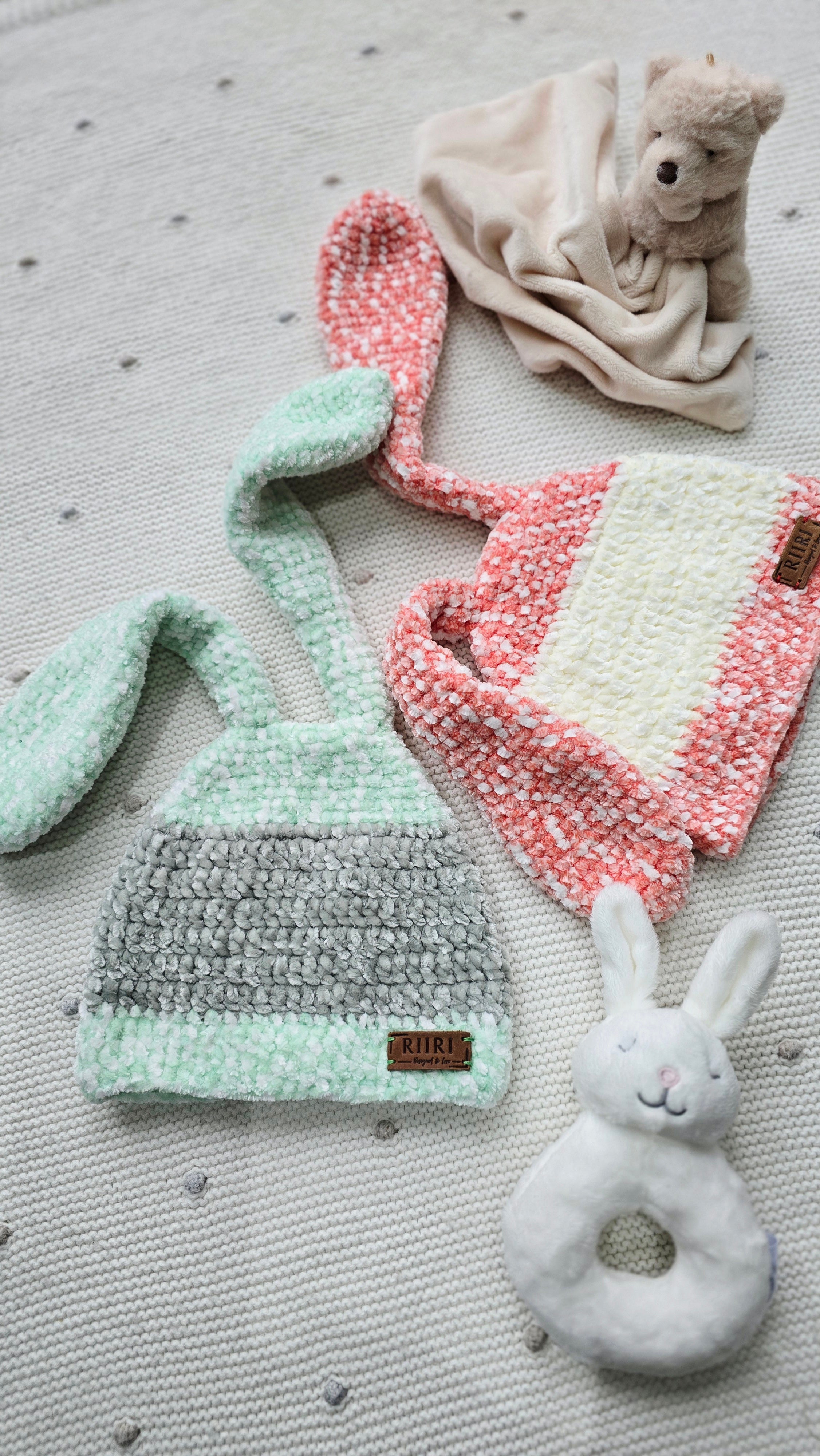 Bunny Dreams — Soft Chenille Baby Hat