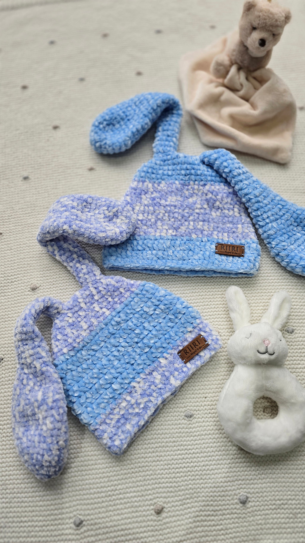 Bunny Dreams — Soft Chenille Baby Hat