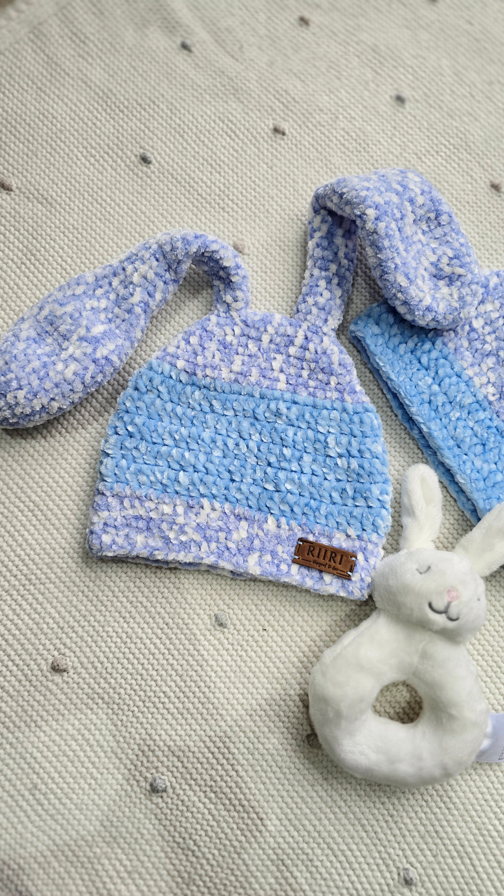 Bunny Dreams — Soft Chenille Baby Hat