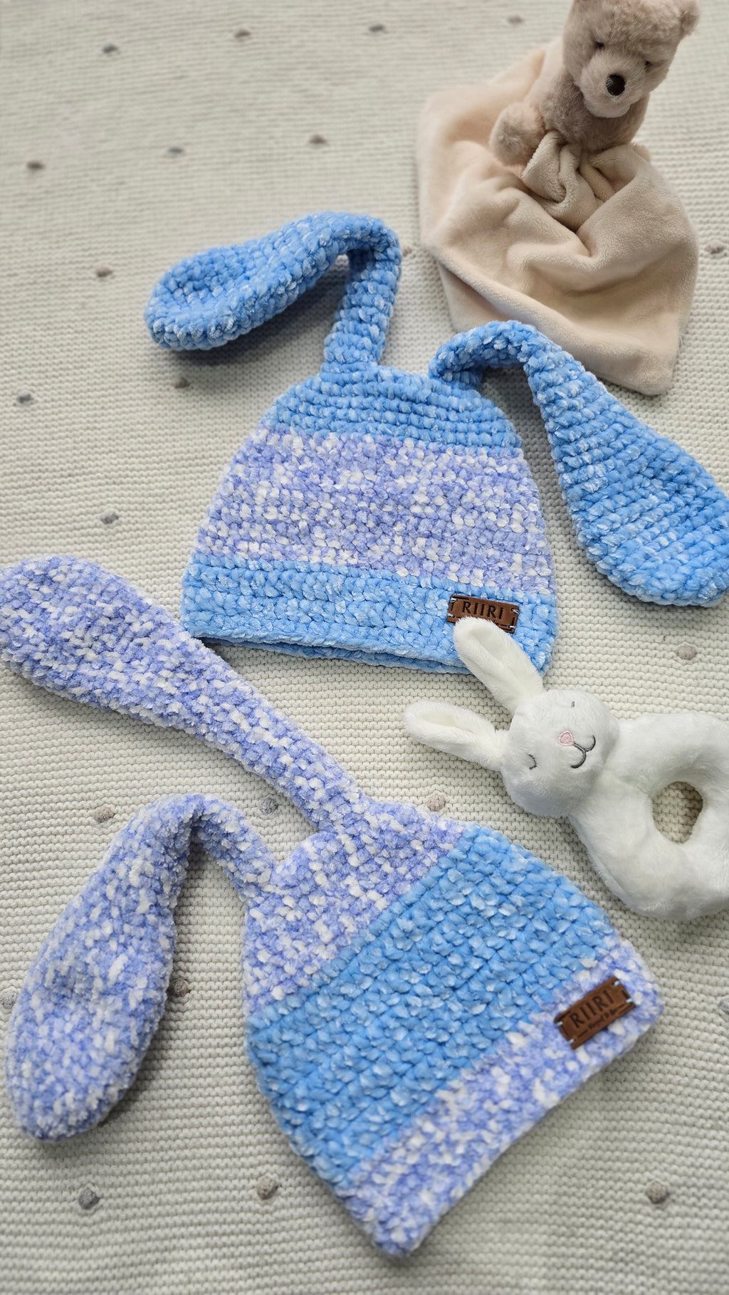 Bunny Dreams — Soft Chenille Baby Hat