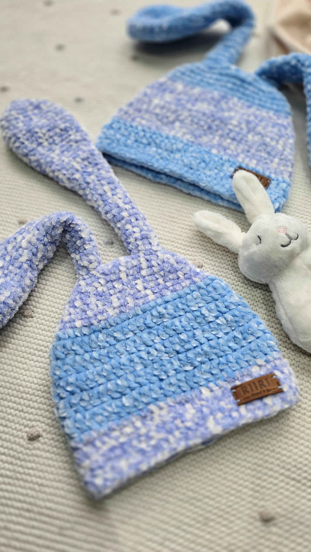 Bunny Dreams — Soft Chenille Baby Hat