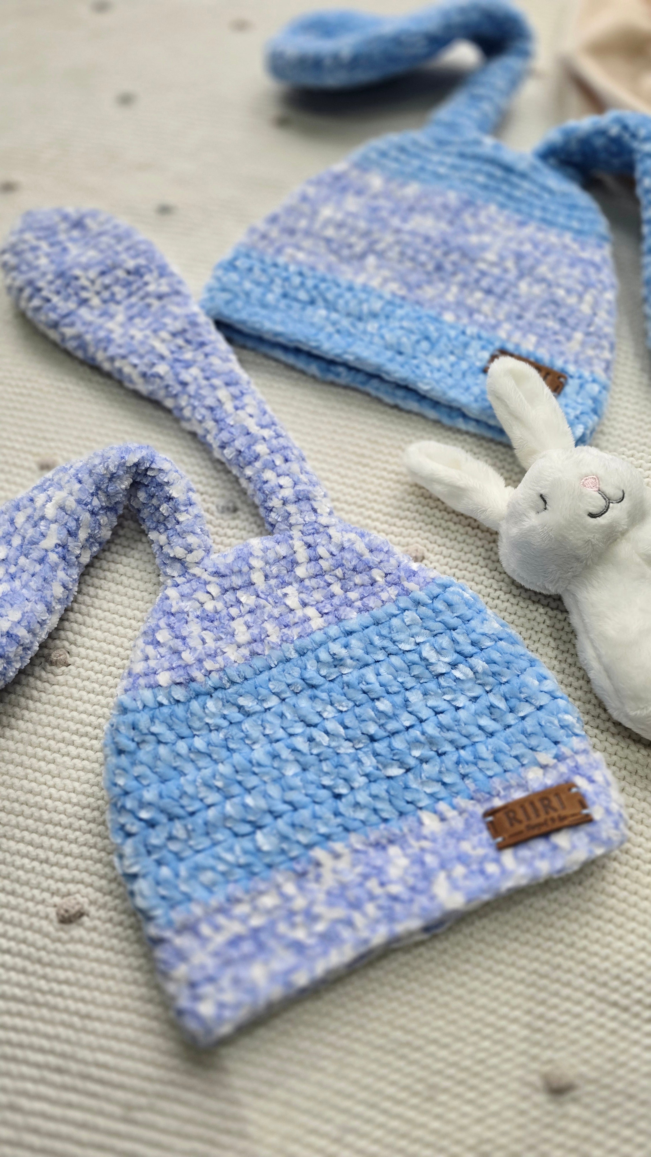 Bunny Dreams — Soft Chenille Baby Hat