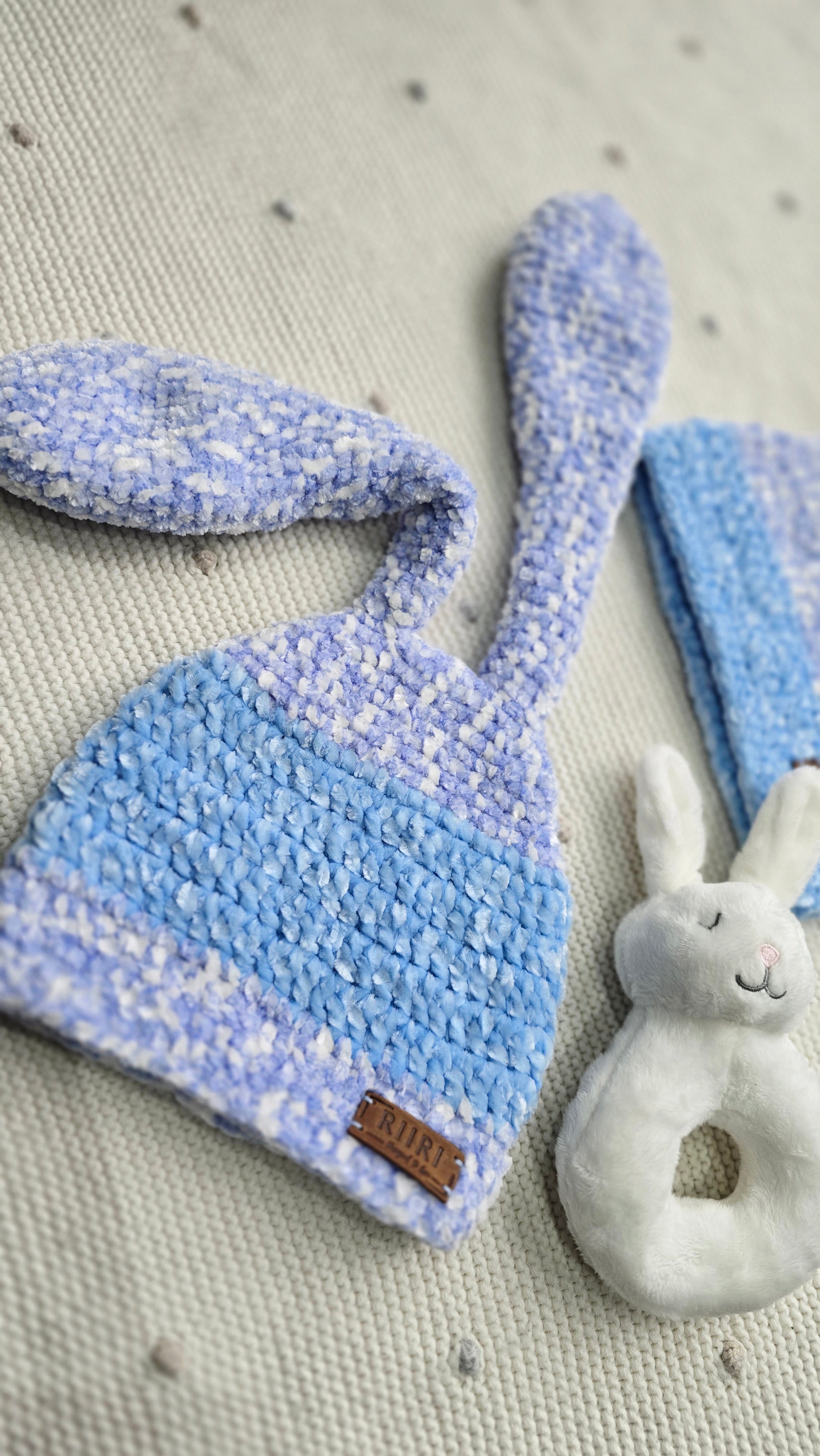 Bunny Dreams — Soft Chenille Baby Hat