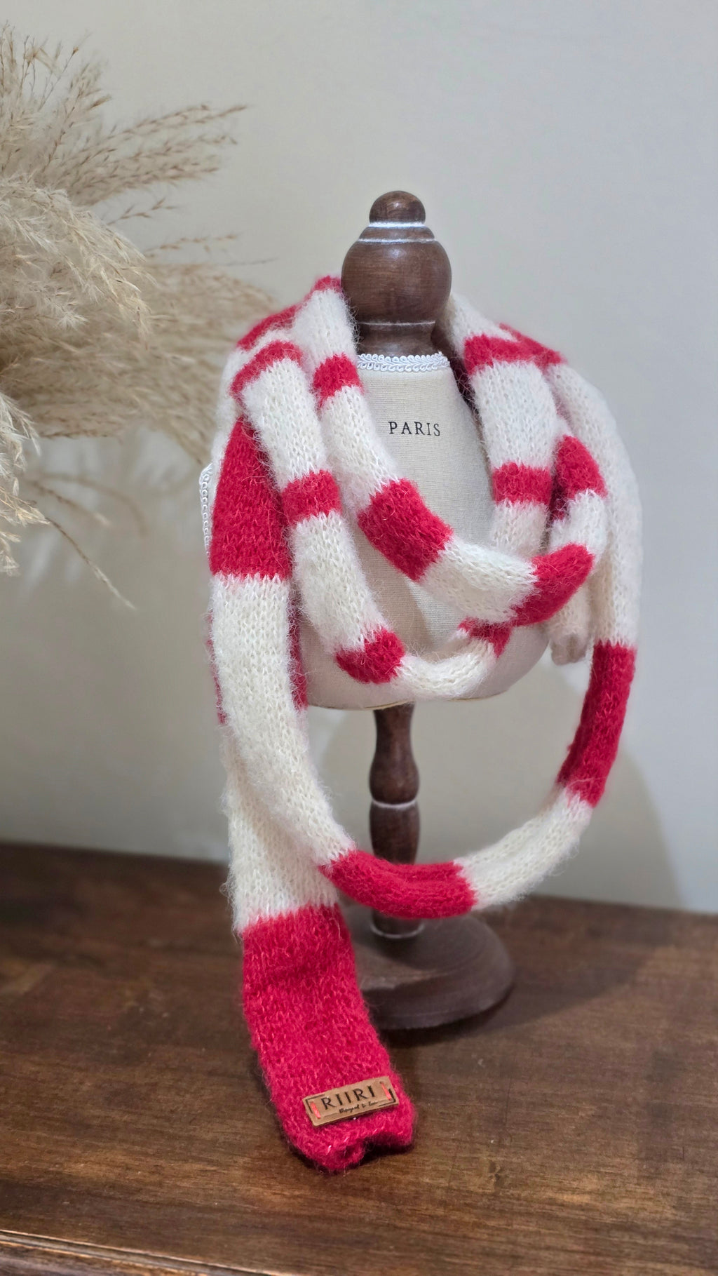 Candy Scarf – Handmade Alpaca & Mulberry Silk Neck Accessory