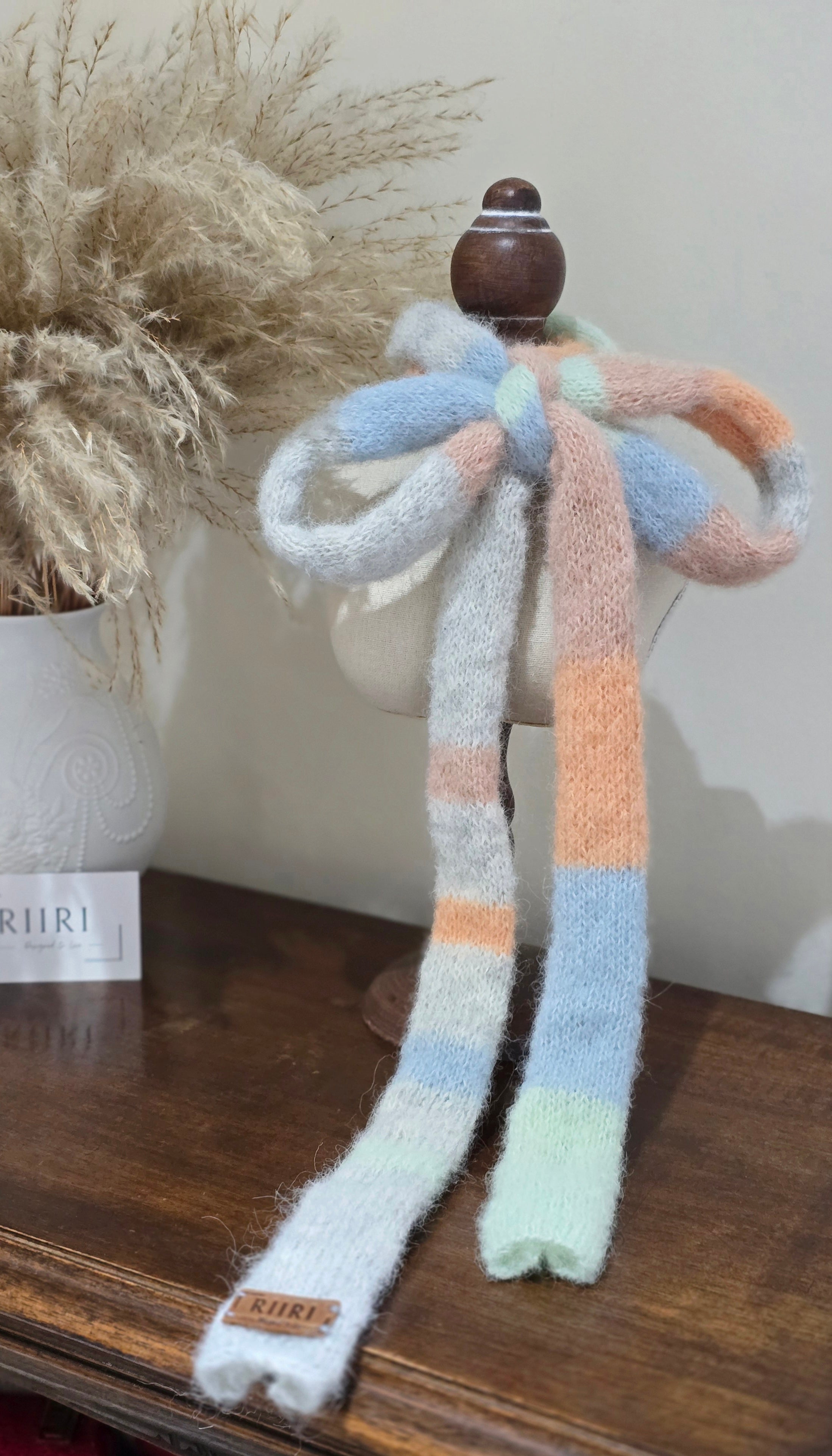 Soft Spring Scarf – Handmade Alpaca & Mulberry Silk Neck Accessory