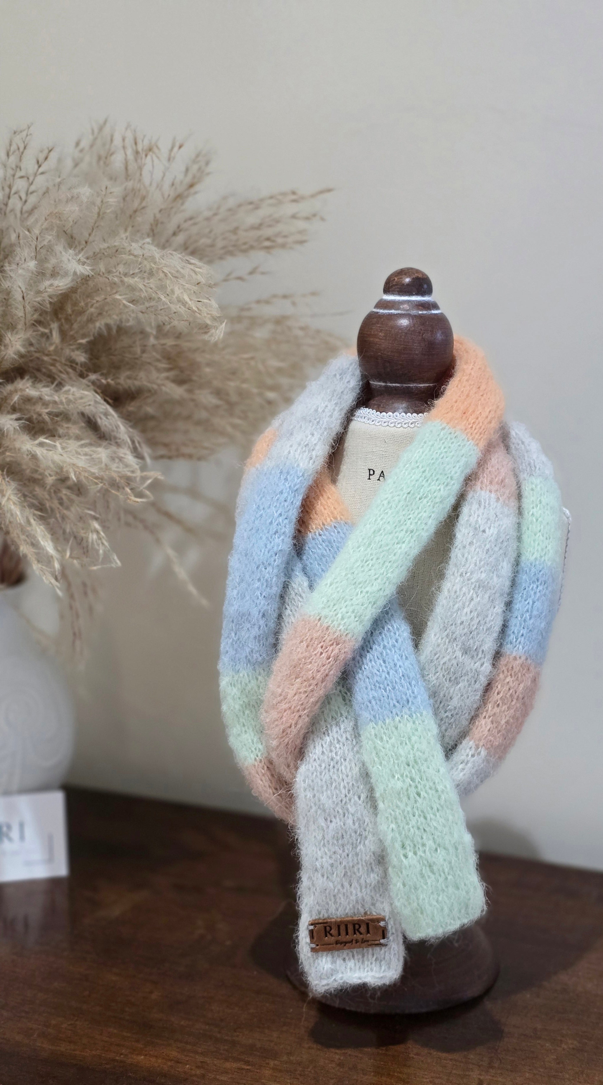 Soft Spring Scarf – Handmade Alpaca & Mulberry Silk Neck Accessory
