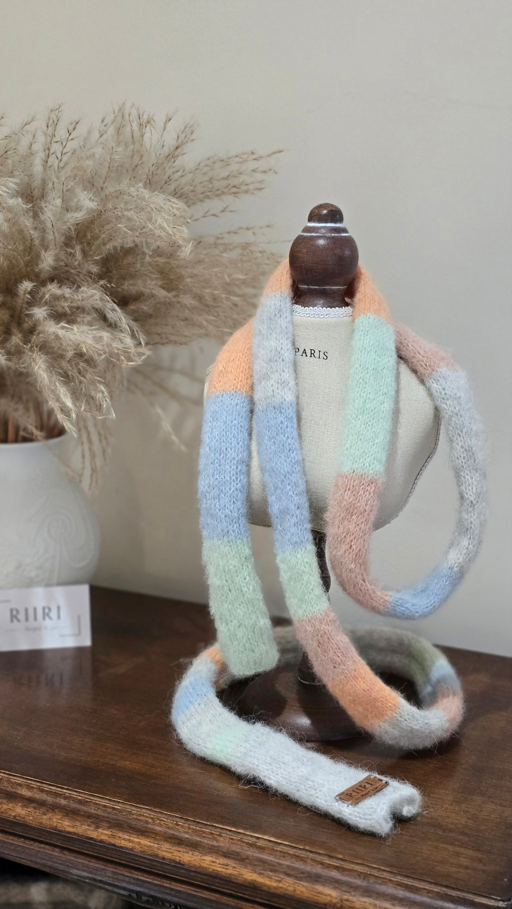 Soft Spring Scarf – Handmade Alpaca & Mulberry Silk Neck Accessory