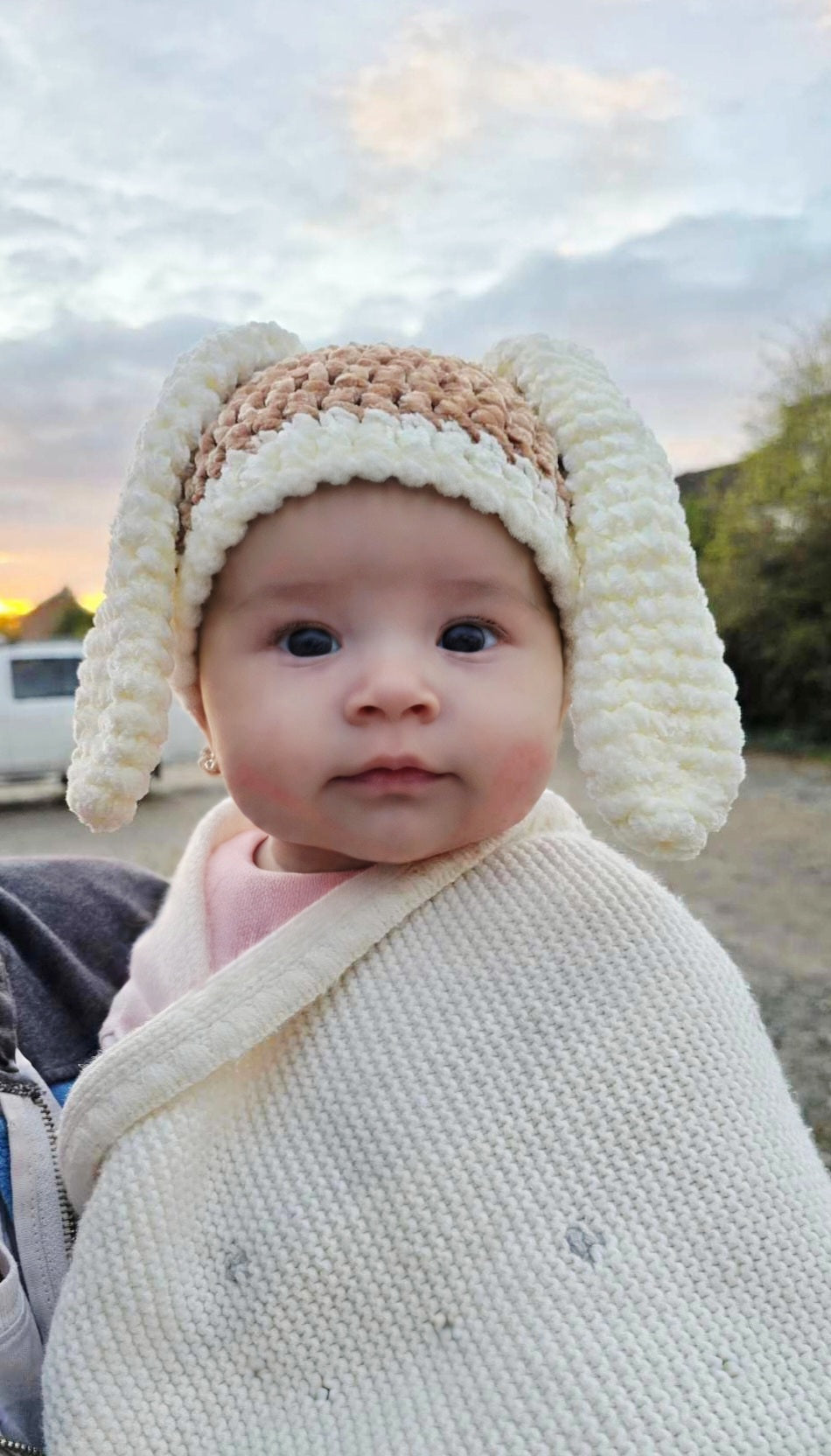 Bunny Dreams — Soft Chenille Baby Hat
