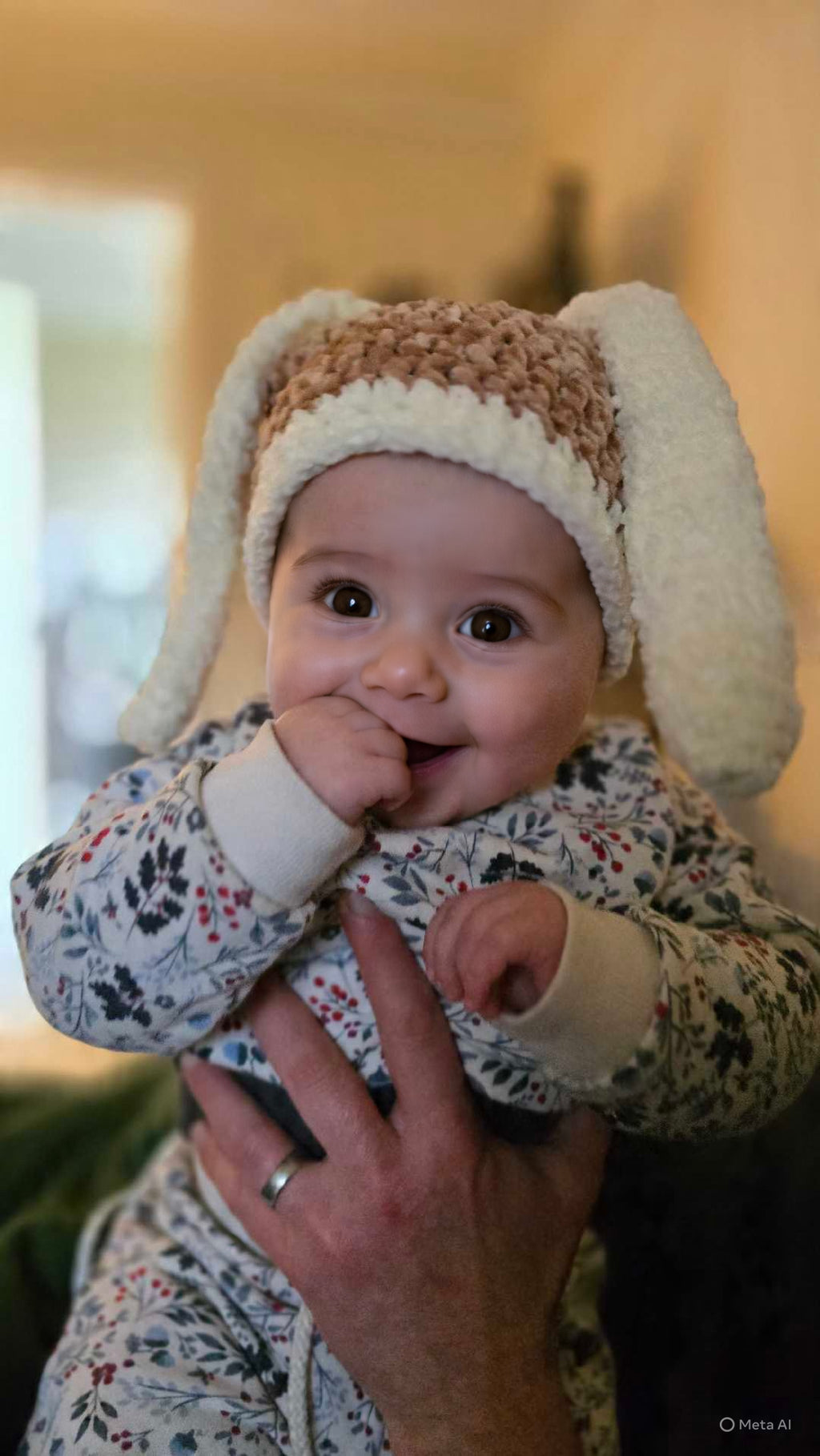 Bunny Dreams — Soft Chenille Baby Hat