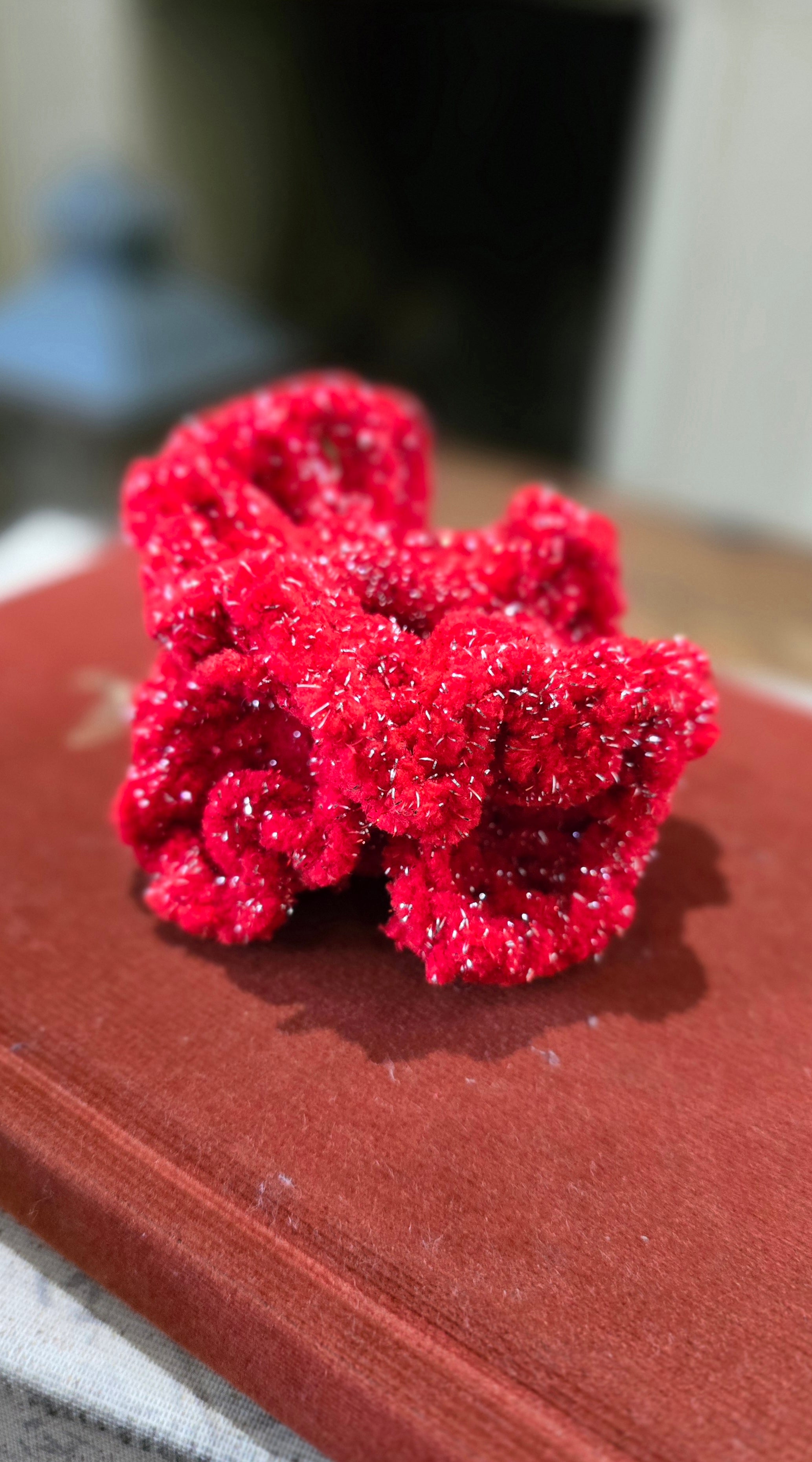 Frosty Christmas Velvet Sparkle Scrunchie Set